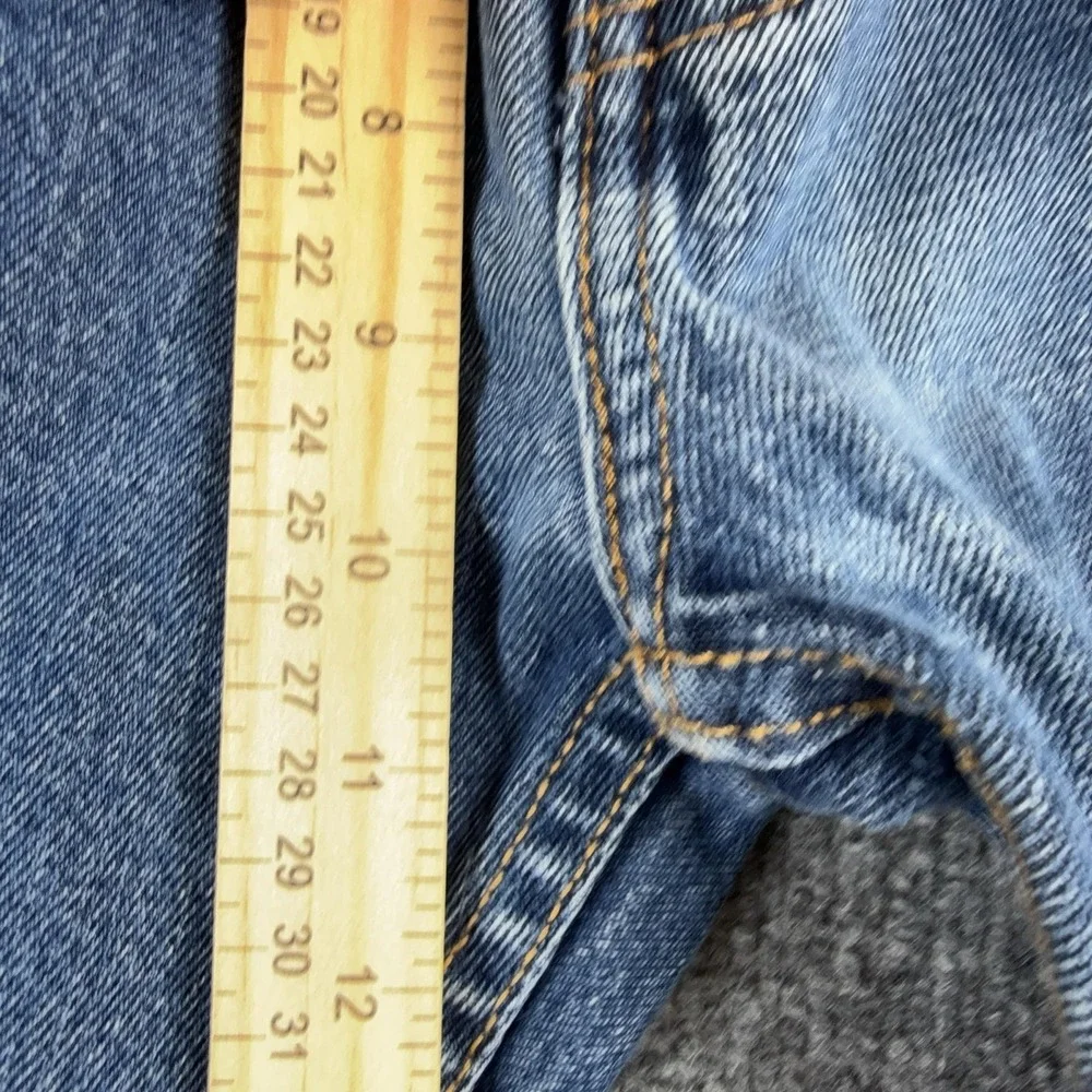 Levis 501 Jeans Mens 32x28 Blue Regular Straight Leg Medium Wash Denim Pants